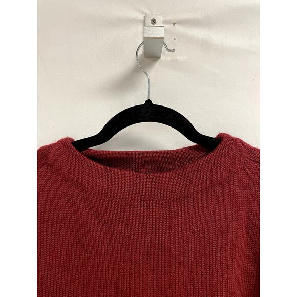 THE J PETERMAN CO NEW Merino Wool Crewneck Pullover Sweater in Maroon Men's XL - Picture 2 of 8